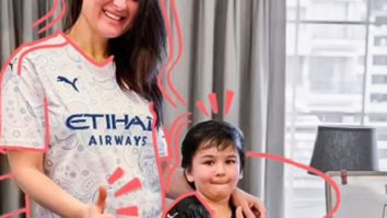 Kareena Kapoor Khan flaunts her baby bump as she poses with Taimur Ali Khan