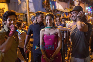 On the sets of the movie Khaali Peeli