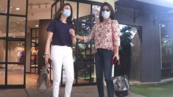 Neetu Kapoor snapped with daughter Ridhima Kapoor in Bandra