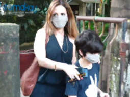 Sussanne Khan spotted at Kromakay salon in Juhu