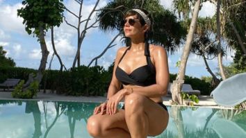 Mandira Bedi looks stunning in a black bikini as she vacations in the Maldives