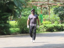 Anil Kapoor spotted while jogging at Garden in Juhu