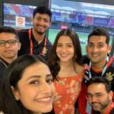 Anushka Sharma and Yuzvendra Chahal’s fiancee Dhanashree Verma click a selfie after Virat Kohli's Royal Challengers Bangalore defeat Rajasthan Royals
