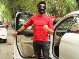 Aparshakti Khurana spotted at Krishika Lulla’s house in Juhu