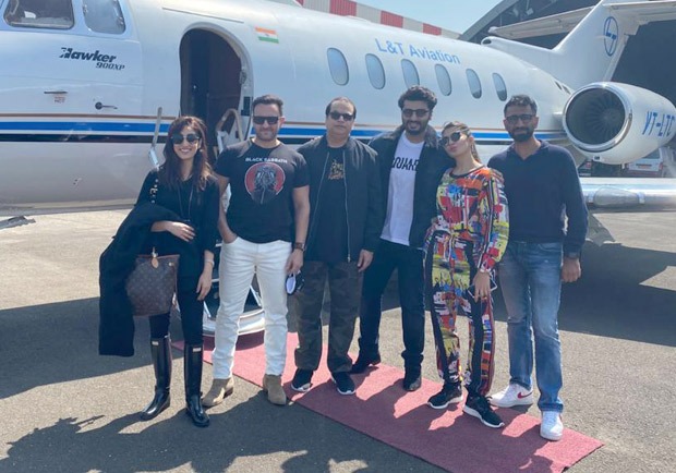 Bhoot Police team Saif Ali Khan, Arjun Kapoor, Jacqueline Fernandez and Yami Gautam leave for Dalhousie to kick off the shoot Bhoot Police team Saif Ali Khan, Arjun Kapoor, Jacqueline Fernandez and Yami Gautam leave for Dalhousie to kick off the shoot