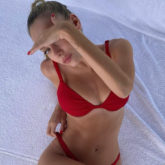 Elite star Ester Expósito flaunts her curves in red bikini 