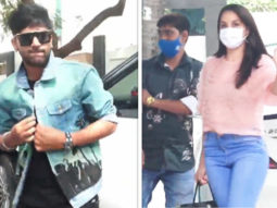 Guru Randhawa and Nora Fatehi spotted at T-Series office