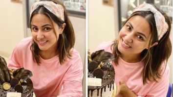 Hina Khan celebrates her return from Bigg Boss 14 with a cake!