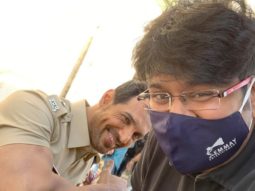 Milap Zaveri shares pictures with a khakhi-clad John Abraham from the sets of Satyameva Jayate 2