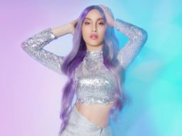 Nora Fatehi stuns in sparkly silver co-ord set and purple hair in ‘Nach Meri Rani’ poster