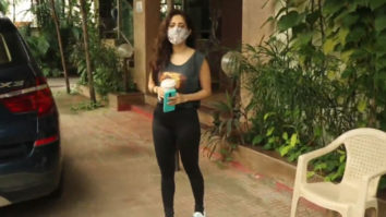 Nushrat Bharucha spotted at Kwan office Andheri