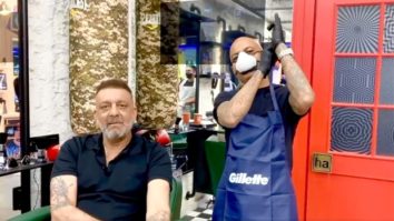Sanjay Dutt is back in Mumbai from Dubai; gets a new hairdo for his next