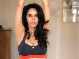 Mallika Sherawat shares picture of herself doing the Urdhva Hastasana