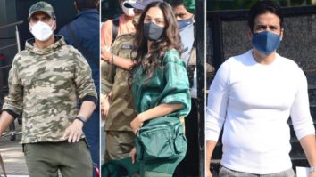 Akshay Kumar, Kiara Advani, Tusshar Kapoor and Shabina Khan spotted at Kalina Airport