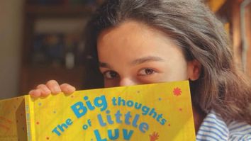 Alia Bhatt enjoys Karan Johar’s book The Big Thoughts of Little Luv before heading for shoot