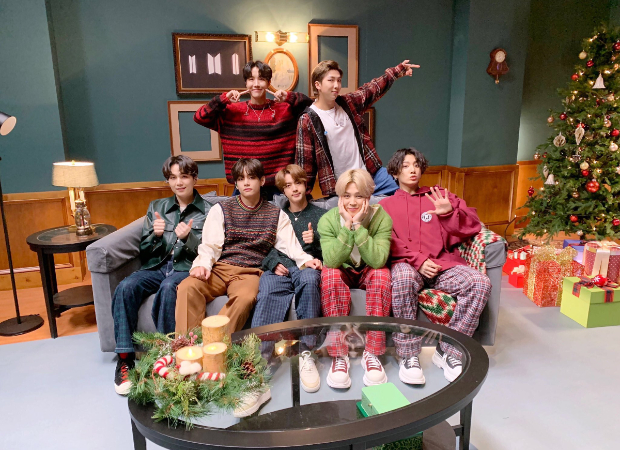 BTS members welcome Christmas season during 'Life Goes On' performance on The Late Late Show With James Corden depicting the current scenario in COVID-19 times 