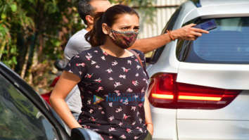 Photos: Dia Mirza snapped at Hill Road