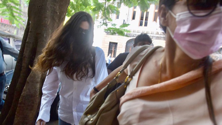 Gabriella Demetriades arrives at NCB office with Lawyer