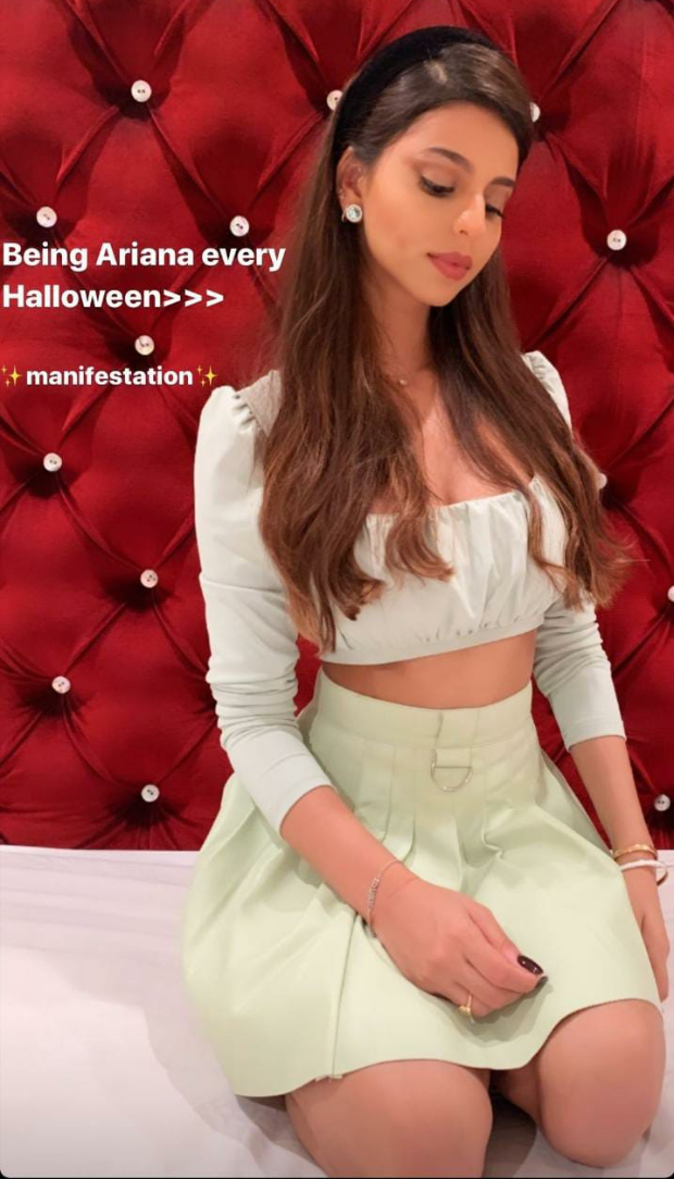 Halloween 2020: Suhana Khan is channelling Ariana Grande from 'Positions' album and her look is beautiful Halloween 2020: Suhana Khan is channelling Ariana Grande from 'Positions' album and her look is beautiful