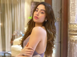 Janhvi Kapoor gives a sexy Boho twist to a lacy racy number