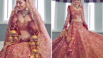 Kajal Aggarwal is a regal bride in a radiant Anamika Khanna lehenga that took almost a month to create