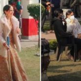 LEAKED PHOTOS: Sara Ali Khan chats with Dhanush, sports traditional lehenga on the sets of Atrangi Re as she plays cricket