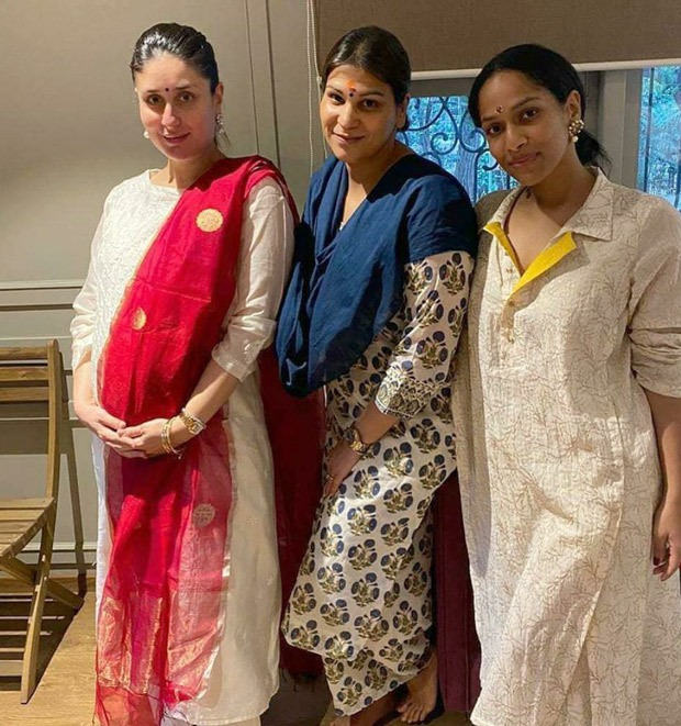 Mom-to-be Kareena Kapoor Khan looks beautiful in ethnic dress, enjoys pre-Diwali get-together with Masaba Gupta, mom Babita 