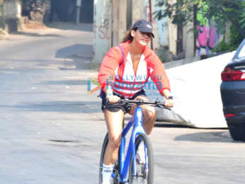 Photos: Aisha Sharma spotted cycling in Bandstand