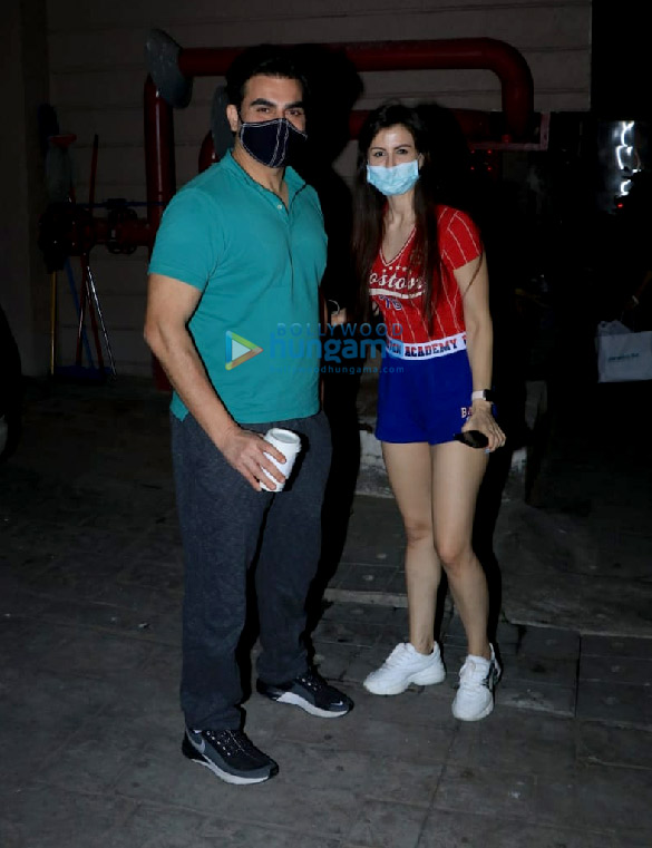 photos arbaaz khan and georgia andriani snapped in bandra 1