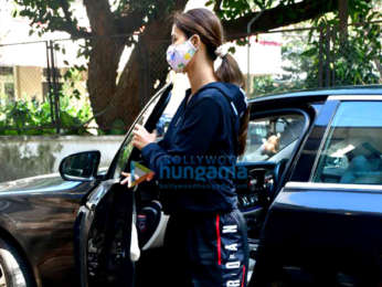 Photos: Tiger Shroff and Disha Patani spotted at dubbing studio