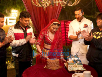 Photos: Divya Khosla Kumar celebrates her birthday on the sets of Satyameva Jayate 2 with Bhushan Kumar, John Abraham and Milap Zaveri!
