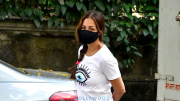Photos: Malaika Arora snapped with her pet in Bandra