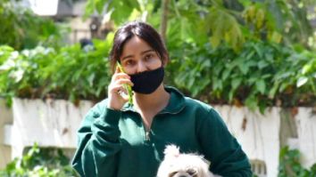 Photos: Neha Sharma spotted with her pet out and about in Mumbai
