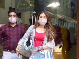 Photos: Nupur Sanon snapped with her pet Zoei outside a pet clinic