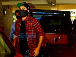 Photos: Ranbir Kapoor spotted at a dubbing studio