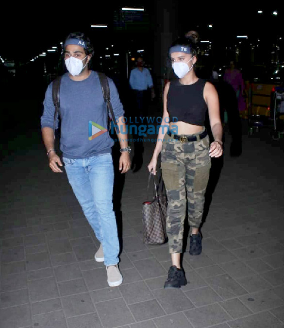 Photos: Tara Sutaria and Aadar Jain snapped at the airport
