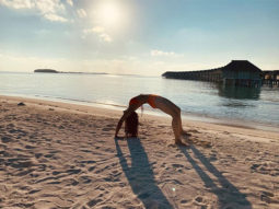 Rakul Preet Singh does workout in bikini by the sea in Maldives