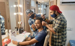 On the sets of the movie Rashmi Rocket