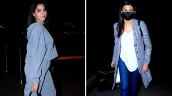 SPOTTED – Nora Fatehi and Sushmita Sen with family at Airport