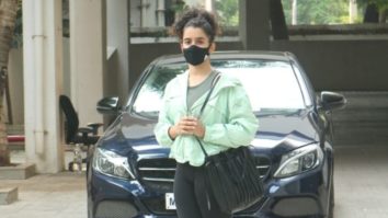 Sanya Malhotra spotted at Versova