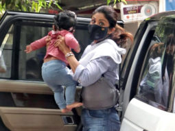 Shilpa Shetty along with her daughter Samisha spotted at Juhu post office