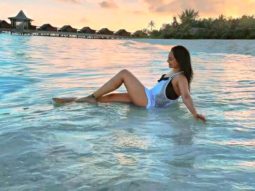 Sonakshi Sinha holidays in Maldives; poses in her happy place in a lacy swimsuit