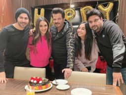 Anil Kapoor celebrates his 64th birthday with Jug Jugg Jeeyo cast Varun Dhawan, Kiara Advani, Prajakta Koli, Raj Mehta