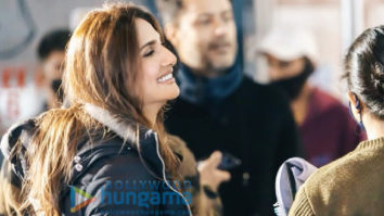 On the sets of the movie Chandigarh Kare Aashiqui