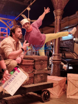 On the sets of the movie Cirkus