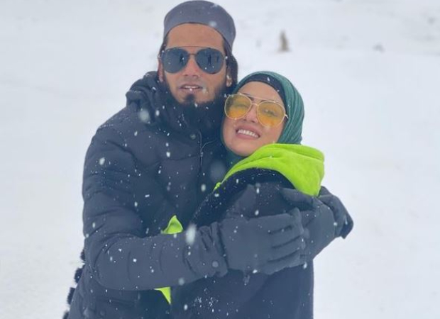 Sana Khan shares pictures from her honeymoon in Kashmir; gets clicked by husband Anas Saiyad