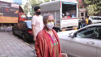 Jaya Bachchan with Agastya Nanda snapped at Nike store, Khar