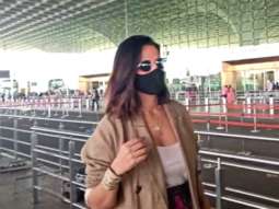 Neha Dhupia spotted at the Airport