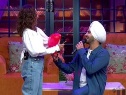 Neha Kakkar and Rohanpreet Singh at The Kapil Sharma Show