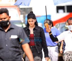 On the sets of the movie Om The Battle Within